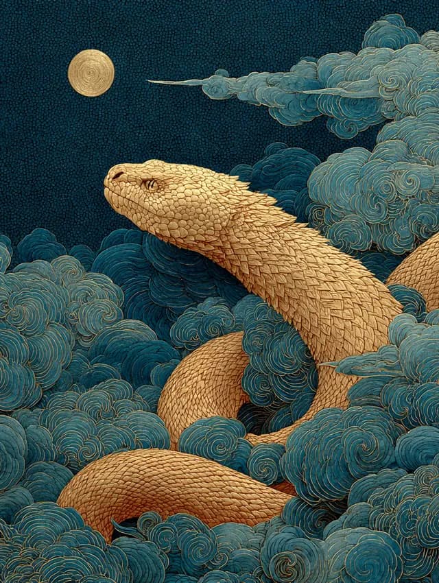 뱀띠 그림